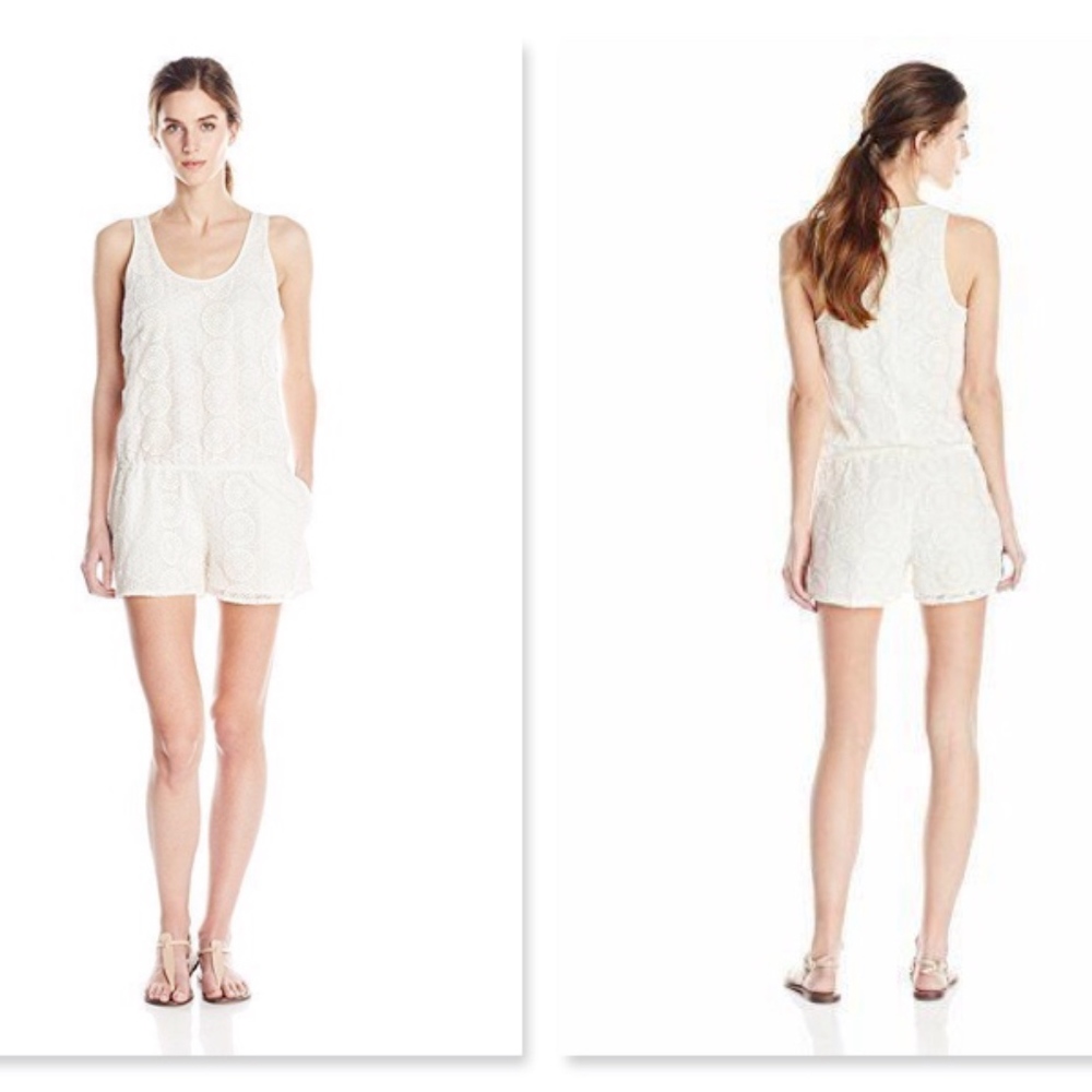 NWT Joie Misael Geo Mesh Romper Size S